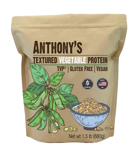 Texture Vegetable Protein: TVP, Gluten Free, Vegan Meat Substitute ...