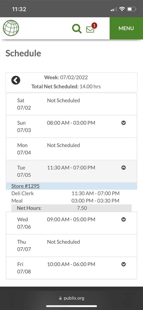 My total net scheduled hours doesn’t match up with my schedule. : r/publix