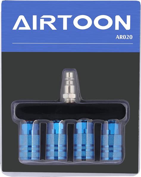 Buy AIRTOON 4-Way Straight Air Manifold Splitter, Line Type Air ...