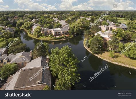 Aerial View Community Lake Northbrook Illinois Stock Photo (Edit Now ...