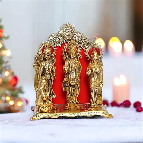 Kridaykraft Shri Ram Darbar Statue in Big Size for Pooja Lord Rama ...