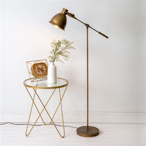 Showing Gallery of Illuminating Your Space with Vintage Brass Floor ...