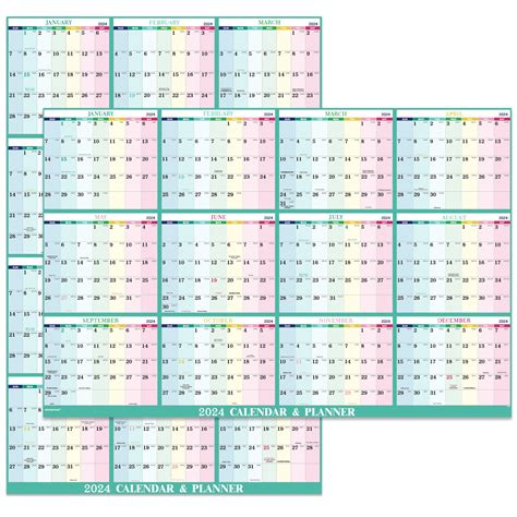 Buy 2024 Dry Erase - 2024 Yearly Wall , JAN - DEC 2024, 34.6" x 22.9 ...