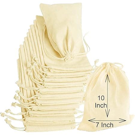 OREAYU 12 Pcs Cotton Drawstring Potli Cloth Bags for Kitchen ...
