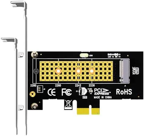 Amazon.in: Buy GLOTRENDS M.2 PCIe X1 Adapter With Screw for NVMe/AHCI ...