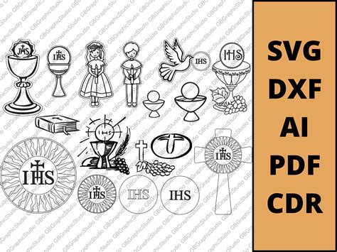 First Holy Communion Decorations Bundle Gift Svg Dxf 1st Holy - Etsy
