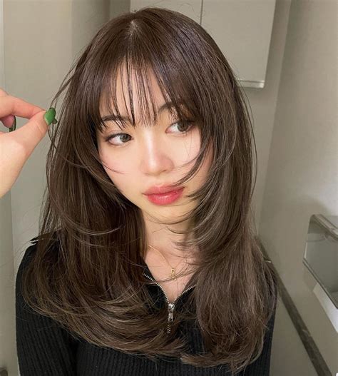 Explore 28 stunning Korean bangs hairstyles for a fresh and trendy look ...