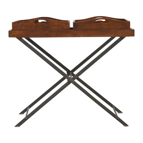 Industrial Metal Butler Tray - ArtisanFurniture.in