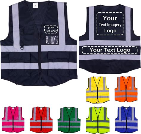 Amazon.com: Lyhacjp Custom Safety Vest for Men with Pockets ...
