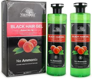 Velvetree hair Gel semi permanent color for men and women , Black ...