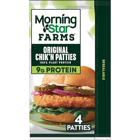Amazon.com: MorningStar Farms Plant Based Chik'n Patties, Vegan Chicken ...