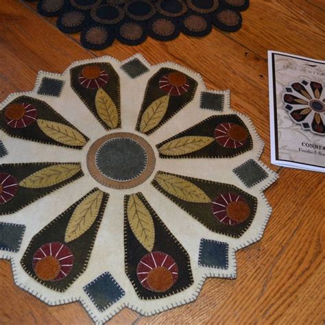 Image result for Wool Penny Rug Pattern Scallop