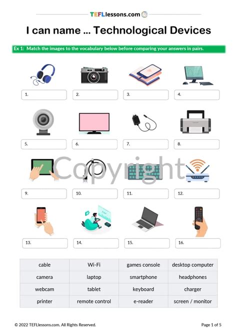 Technology Worksheet 的图像结果