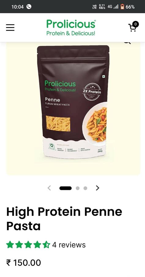Buy High Protein Penne Pasta | Healthy Pasta - Prolicious