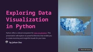 Image result for Interactive Data Visualization Python