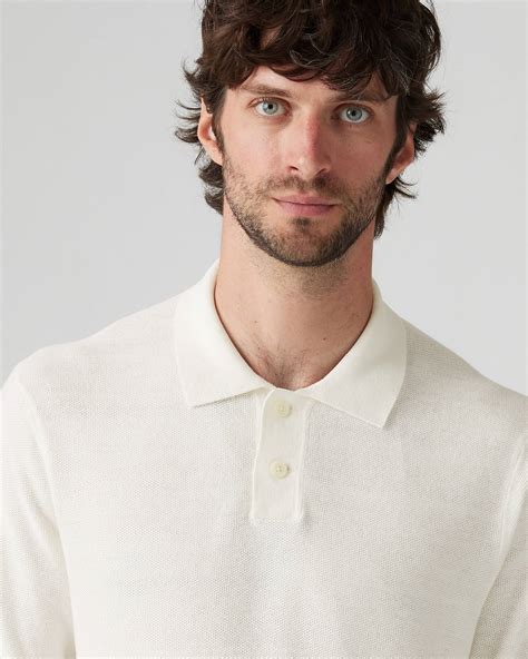 Cotton Linen Sweater Knit Polo Shirt - White | Levi's® US