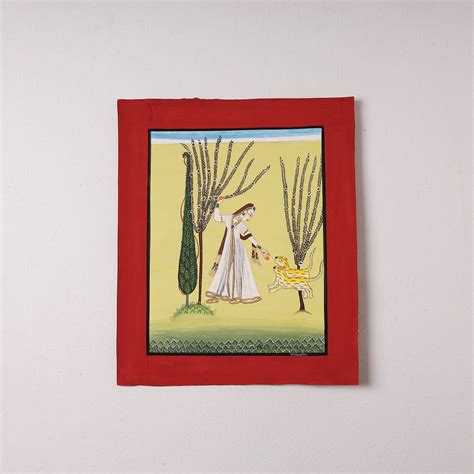 BuyTraditional Basohli Painting by Vishwasthali (11 x 9 in) Online in India