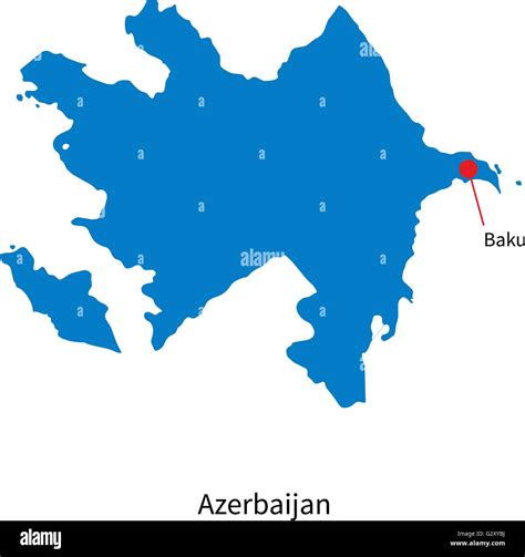 Azerbaijan map vector Stock Vector Images - Alamy