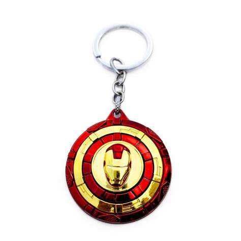Marvel Avengers Iron Man Rotating Keychain Metal | Spiderman Keychain ...