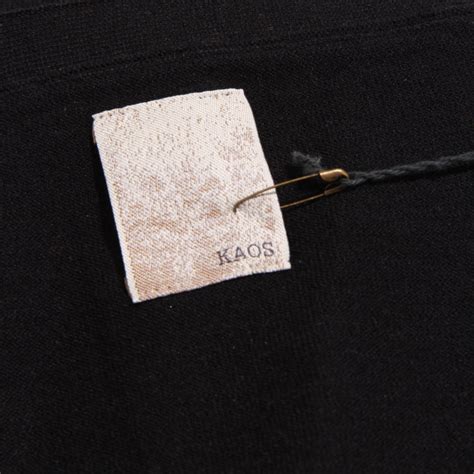 0591Z gilet uomo KAOS silk/cotton black waistcoat man