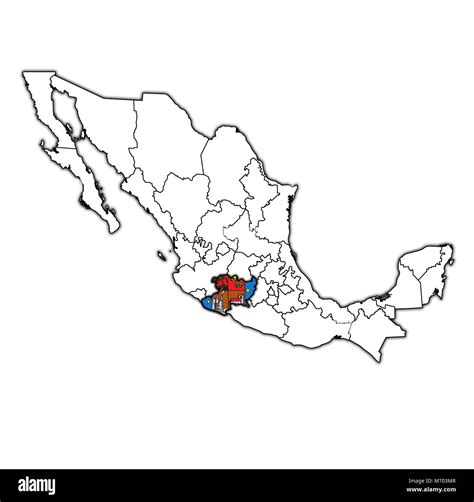 Michoacan map hi-res stock photography and images - Alamy