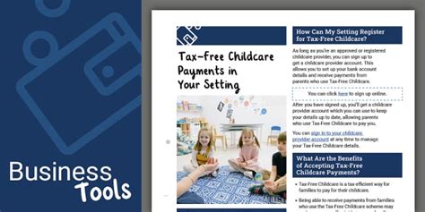 Tax-Free Childcare Payments in Your Setting (teacher made)