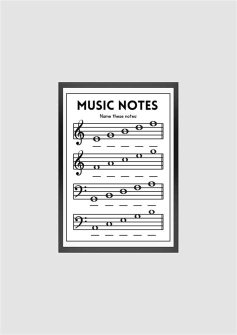 Image result for Music Notes Worksheets Printable