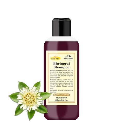 Khadi Herbal Bhringraj Shampoo 210ml | Ayurvedic Hair Strengthening ...