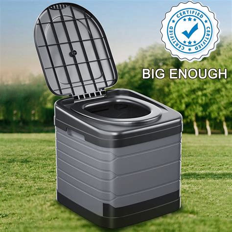 Portable Toilet for Camping Large Size, Outdoor Waterproof Travel ...