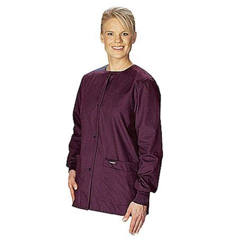 Landau Warm up Jacket, 3XL, Wine, Womens 7525RWP XXXL | Zoro