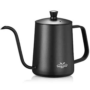 MERMOO YILAN Gooseneck Coffee Kettle 21oz Pour Over Drip Pot 600ml Long ...