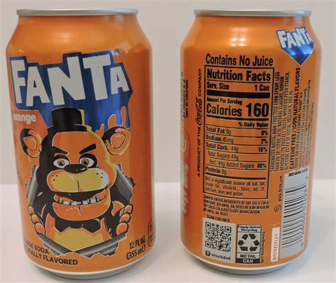 2025 FIVE NIGHTS AT FREDDY'S 2 LE FANTA FREDDY FAZBEAR 12oz CAN SEALED