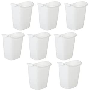 Rubbermaid 2385-00 WHT 14-Qt. White Recycle Bag Wastebasket - Quantity ...