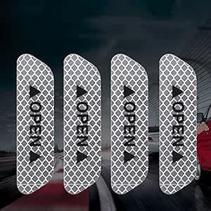 CarFrill Universal Door Open Reflective Warning Stickers Auto Open Sign ...