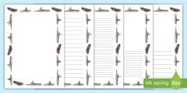 Rowing Page Borders (teacher made) - Twinkl