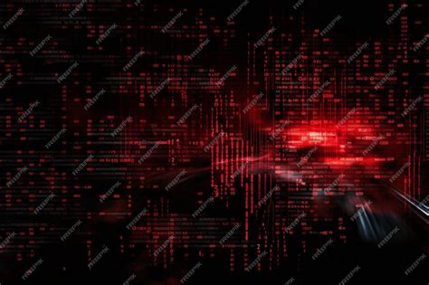 Premium AI Image | red and black in a dark room