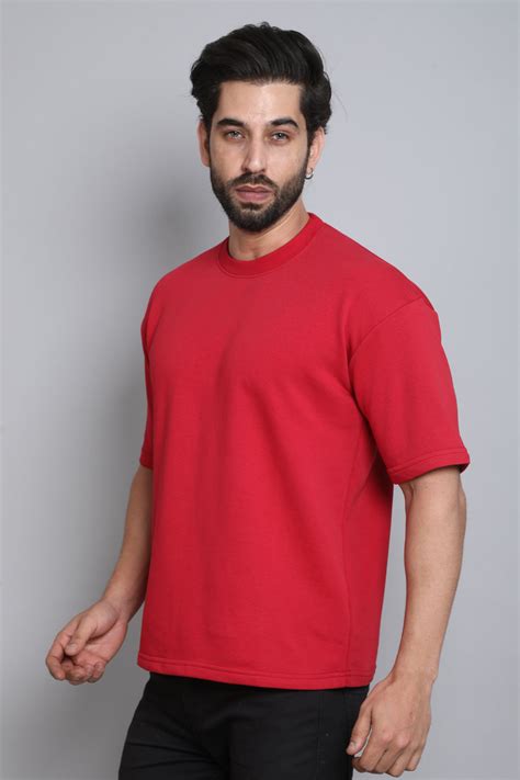 Plain Red Oversized T-Shirt – Throwback