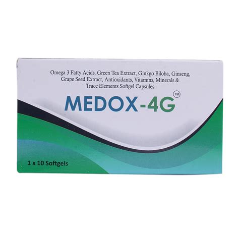 Medox-4G Softgel Capsule 10's Price, Uses, Side Effects, Composition ...