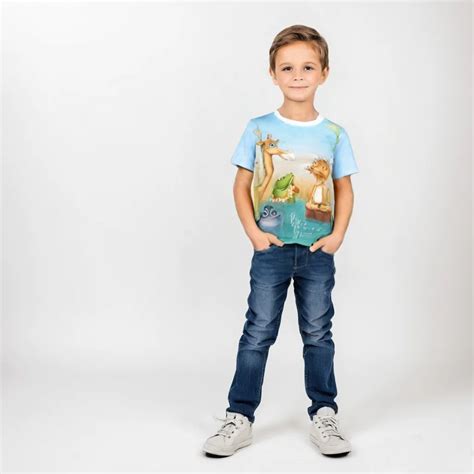 Crocas Moda - Camiseta de algodón Aqua Safari - Crocas Moda