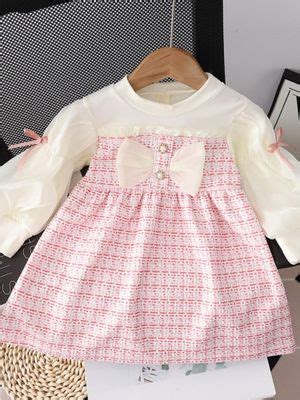 Buy Oh Rare Two Piece Dress Stylish Bow Plaid Lace Suspender Skirt (6 ...