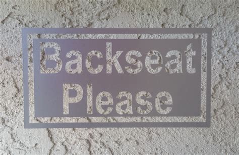 Buy 034;BACKSEAT PLEASE sticker UBERs LYFTs TAXI custom sign decal car ...