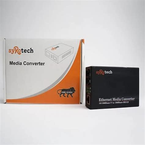 Syrotech GOMC-1303-20 Single Mode Dual Fiber 10/100Mbps Media Converte ...