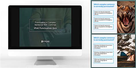 KS3 SPaG Punctuating a Complex Sentence with Commas Quiz PowerPoint