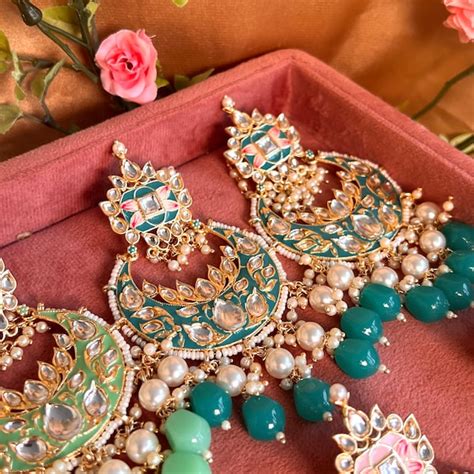 Buy Meenakari Earrings Online In India - Etsy India