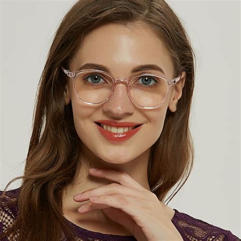 Averies Round Pink Full-Frame TR90 Eyeglasses | GlassesShop