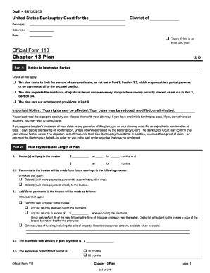 Official Form 113 - Fill and Sign Printable Template Online