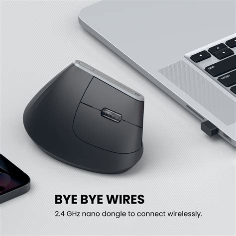 Buy Portronics Toad Ergo Wireless Vertical Mouse with 6D Buttons
