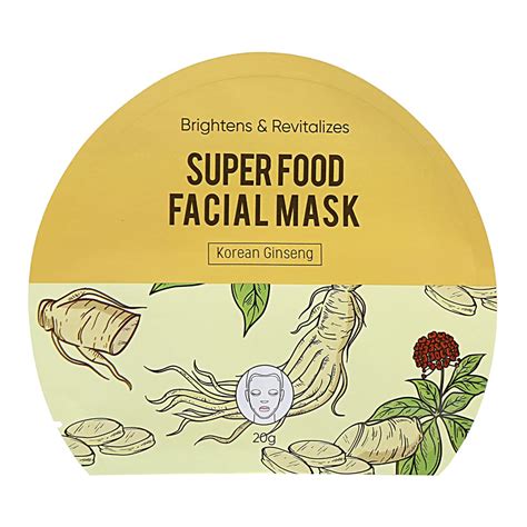 Buy MINISO Facial Sheet Masks, Super Organic Korean Ginseng ...
