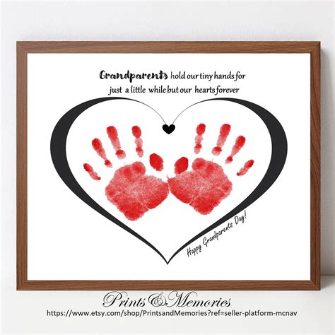 Grandparents Day Handprint Crafts