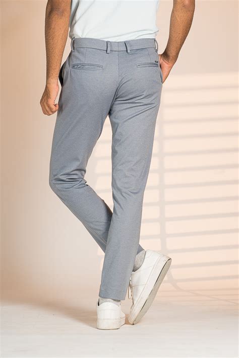 Buy Men's Steel Grey Power Stretch Pants Online In India